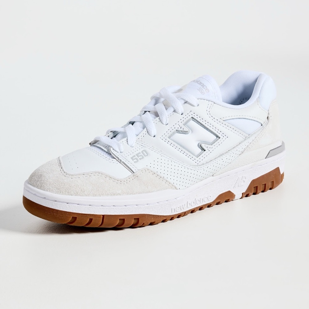 New Balance 550 Women’s White Suede & Leather Sneaker